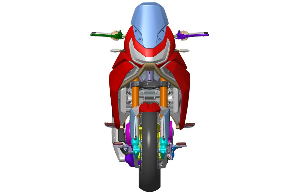 Moto Morini 1200cc adventure bike.